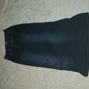 Zoey Beth maxi jean skirt with belt